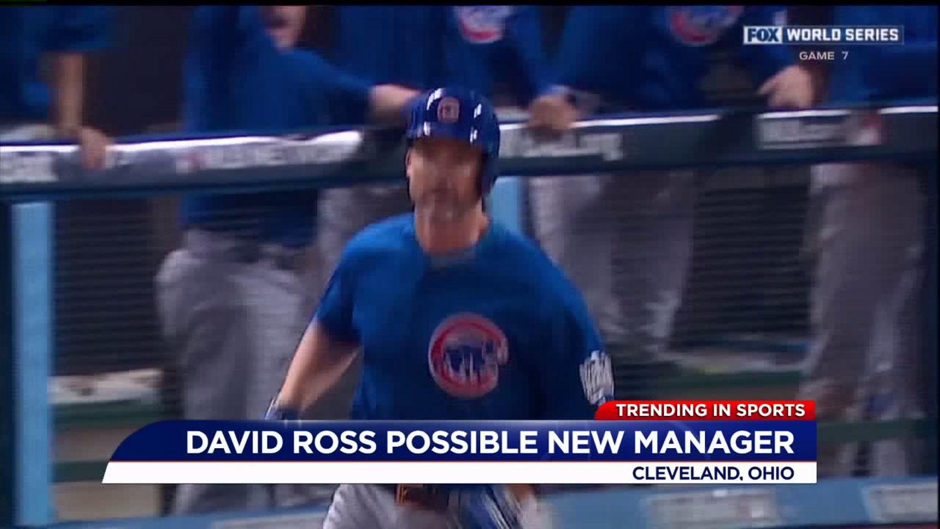 David Ross mentioned as possible replacement for Cubs Manager Joe Maddon