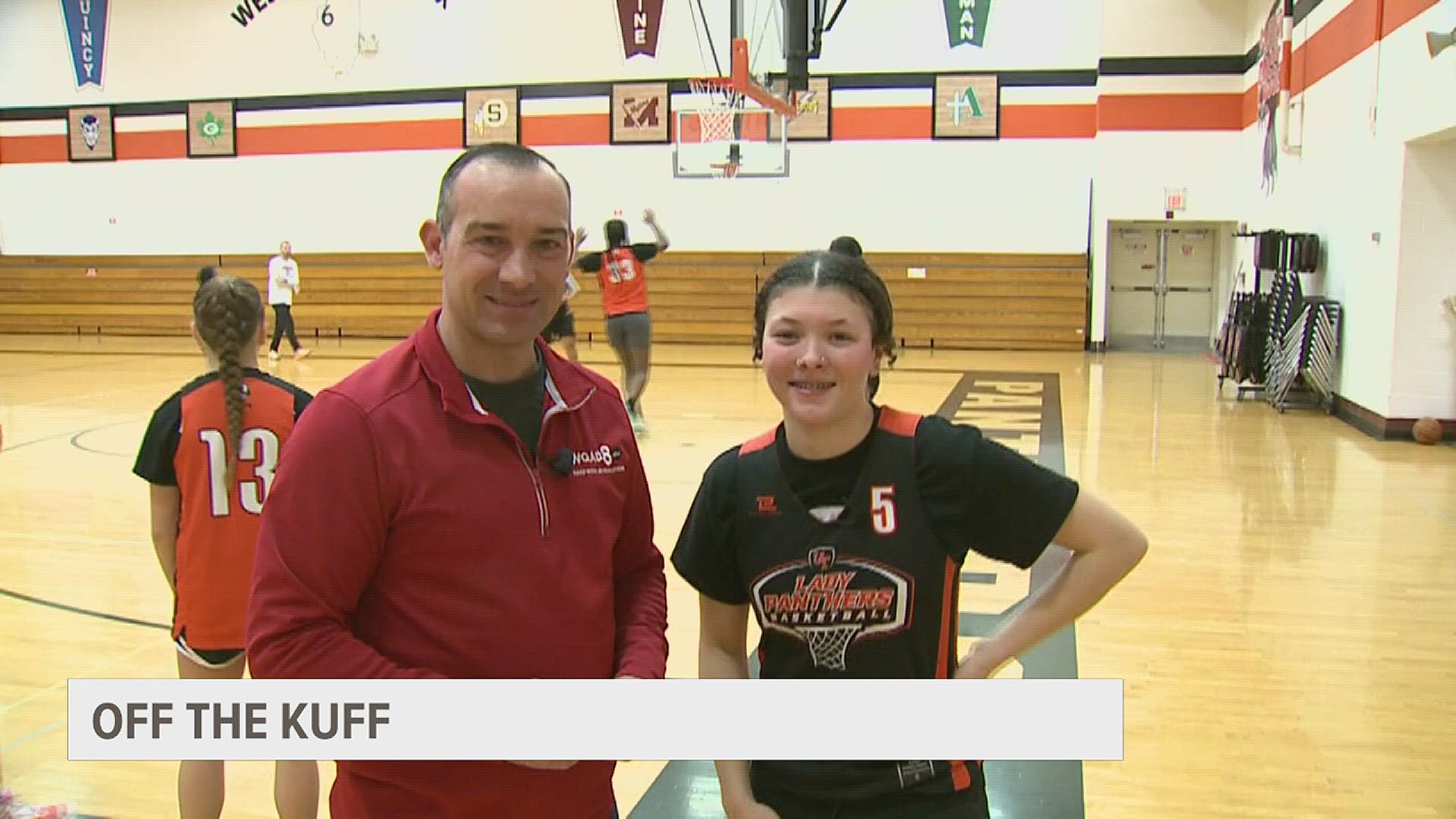United Township Senior Kaylie Pena goes "Off the Kuff." What it takes to be a great 3-point shooter and he favorite Christmas gift.