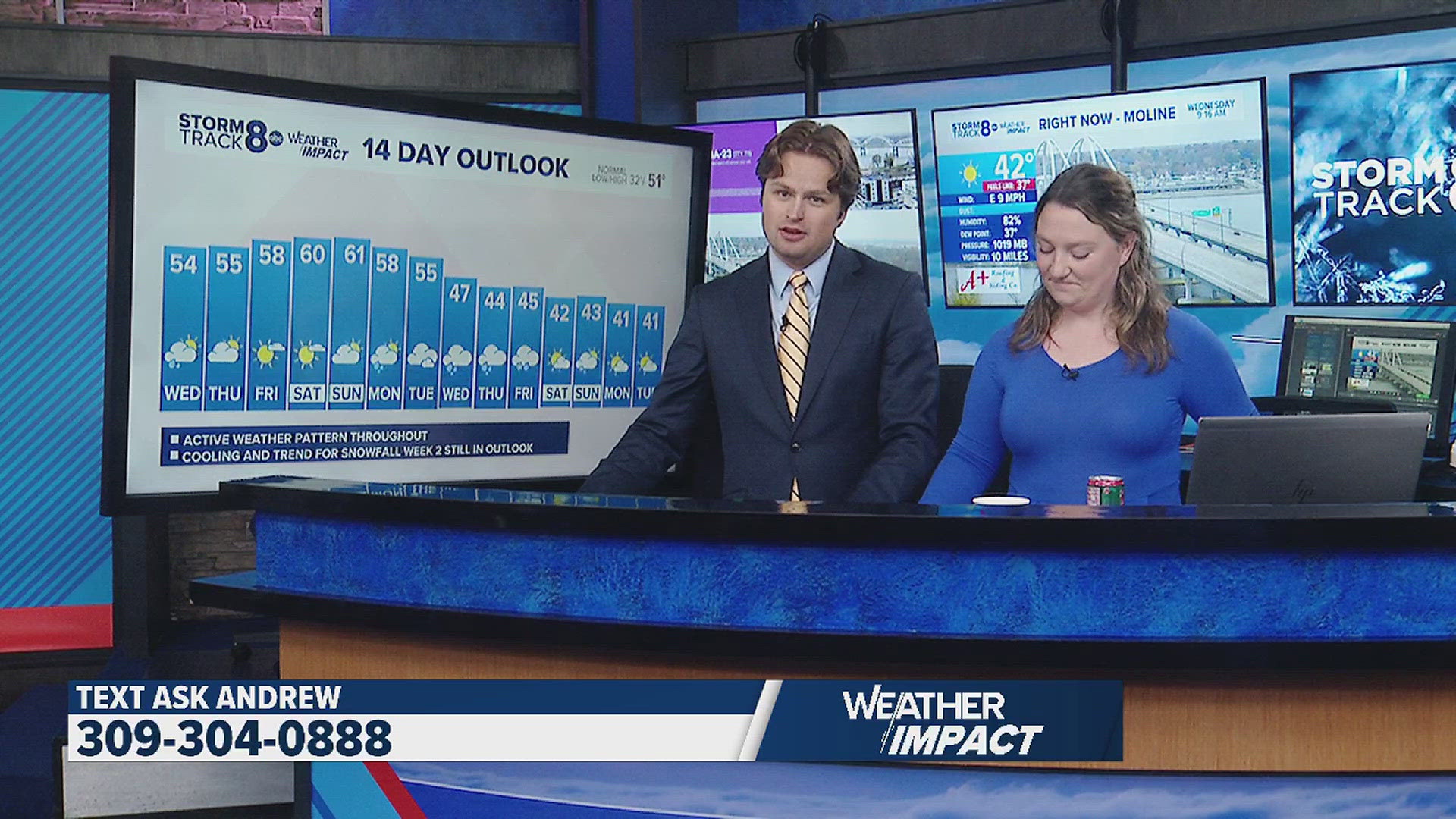 Storm Track 8 Meteorologist Andrew Stutzke is taking Ask Andrew Live every Wednesday from 9-9:30 a.m. Send your questions to 309-304-0888.