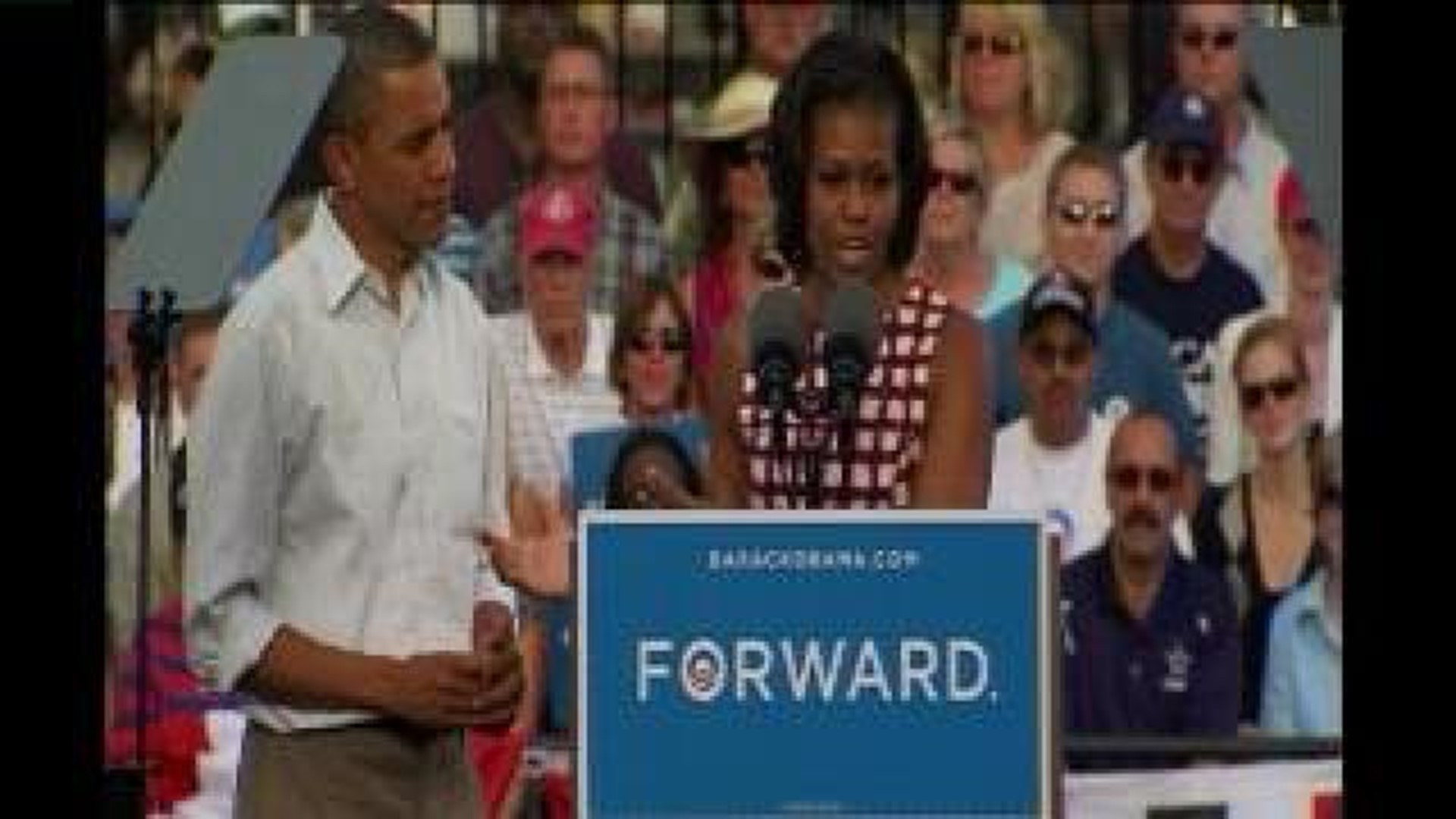 Michelle Obama speaks in Davenport 8-15-12