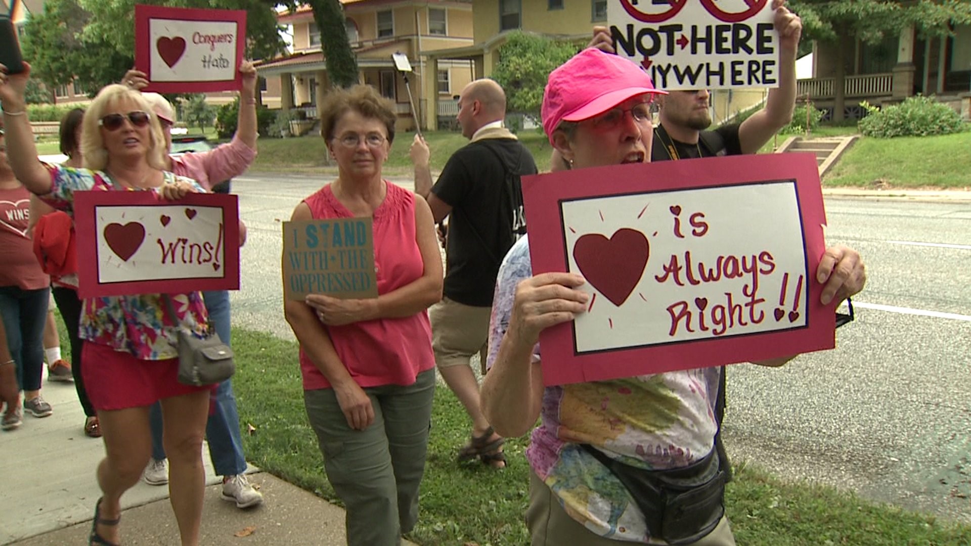 Rally against hate in Davenport