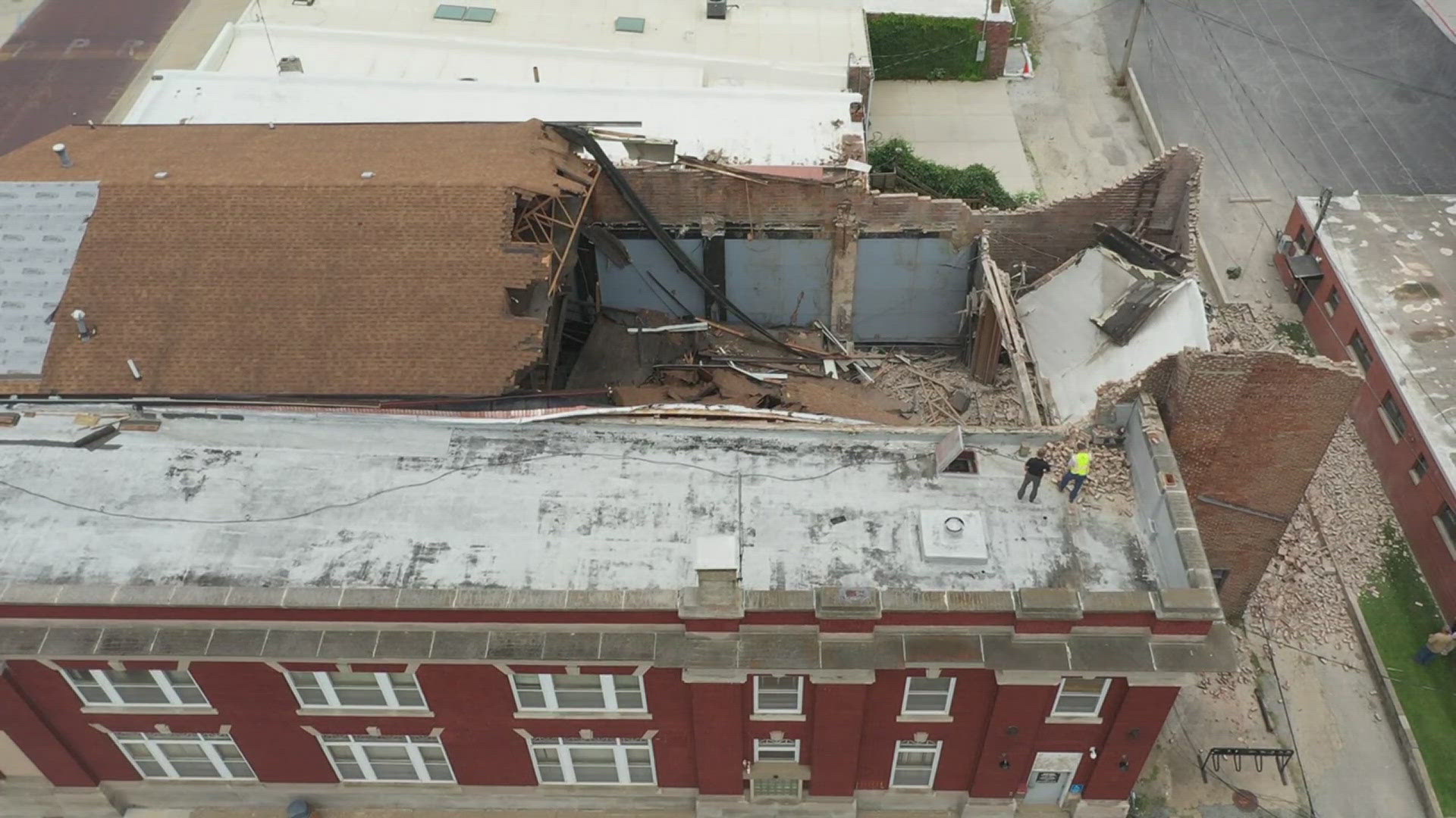 The Lawford Theater has been empty for years due to the roof. Overnight, it collapsed. No injuries were reported.