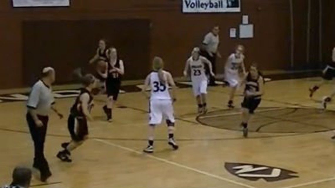 Viral Video Fullcourt bounce shot you must see to believe