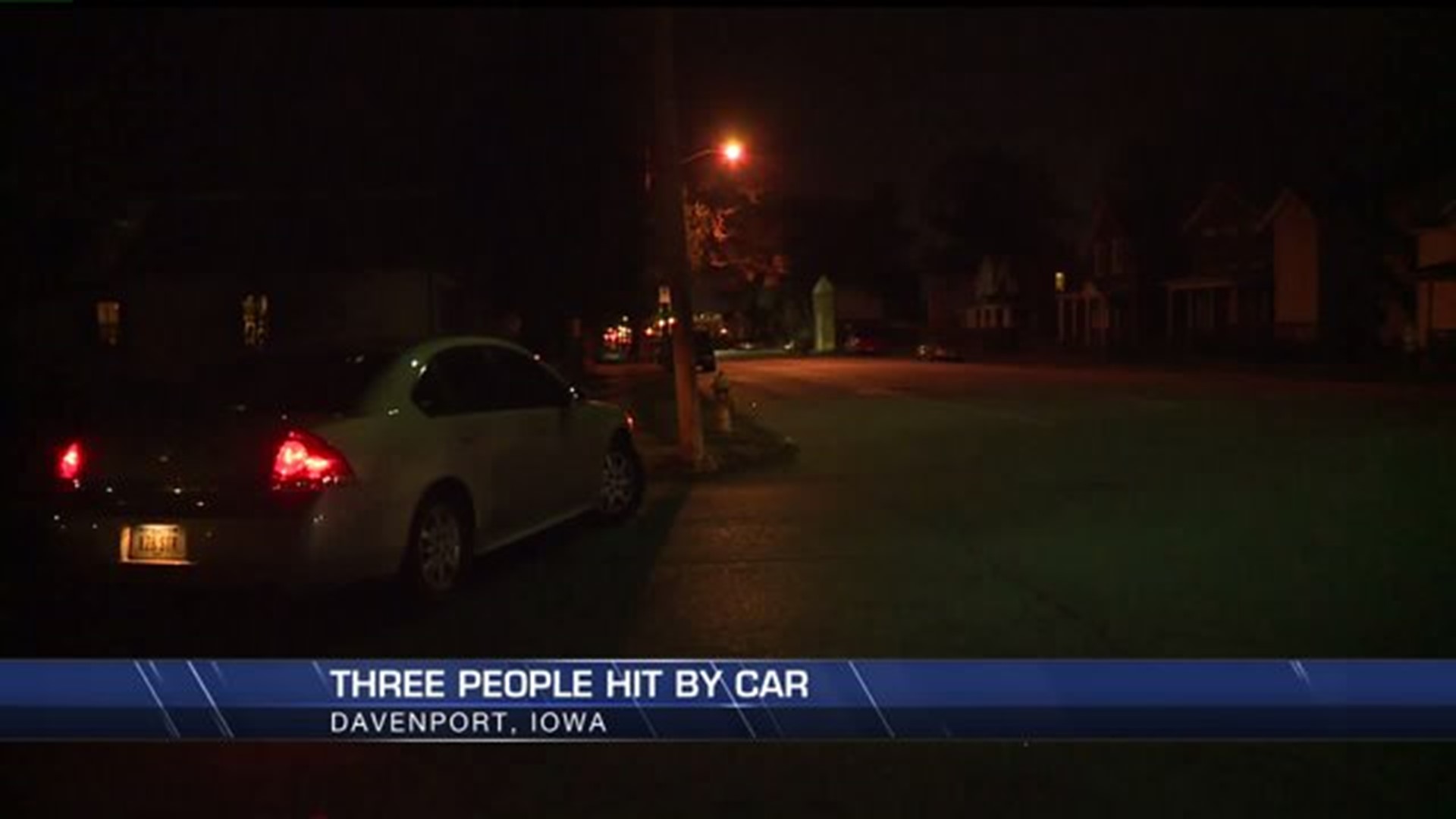 Three people hit by car in Davenport