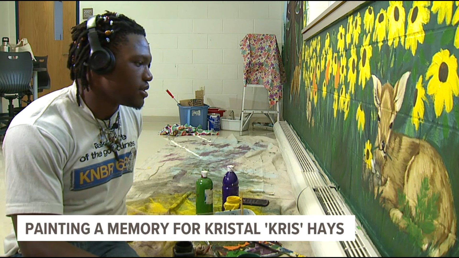 For more than 20 years, Kristal “Kris” Hays was a RIMSD teacher. After she passed away from cancer, her friends asked a local student to paint a mural in her honor.