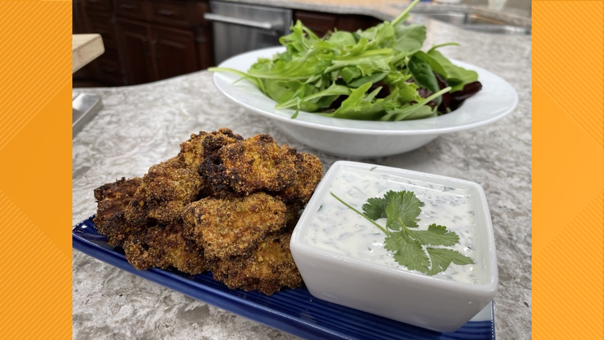 Airfried salmon bites crispy, tasty and healthy!