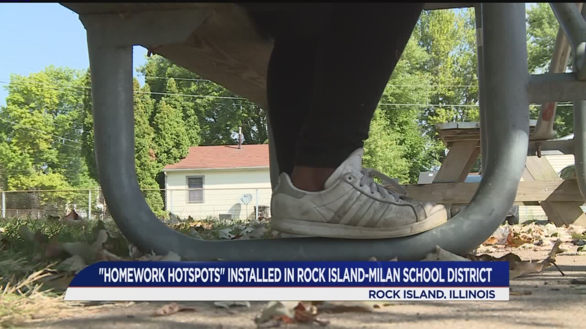 The Rock Island Milan school district connects students to internet while learning remotely.