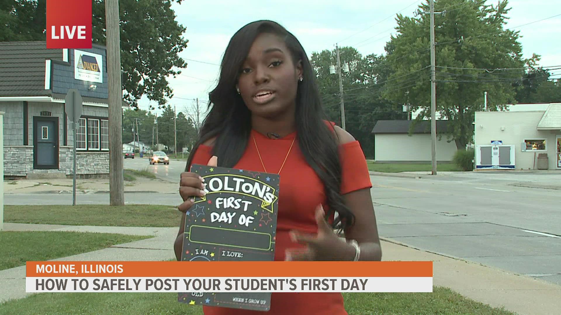 Police said that some parents are posting too much personal information about their children in back-to-school photos.