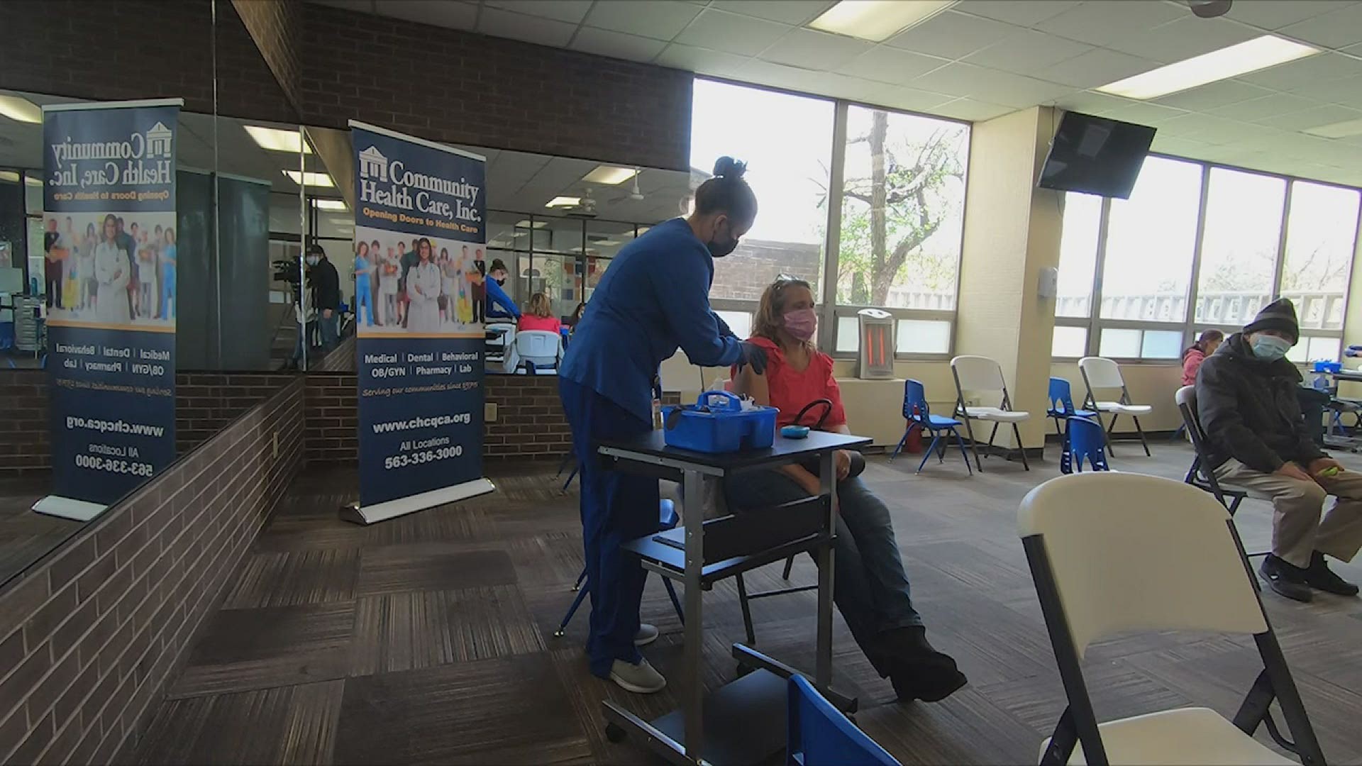 Community Health Care officials say only a few people didn't keep their appointment today after changing their clinic to offer the Moderna shot.