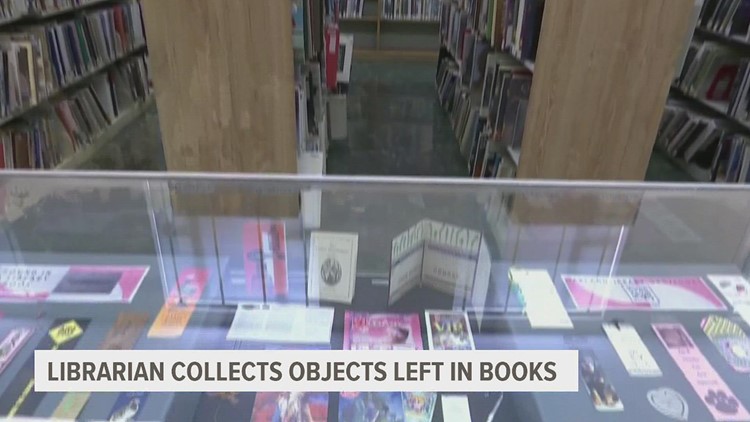 Trending | Librarian collects items left behind in books