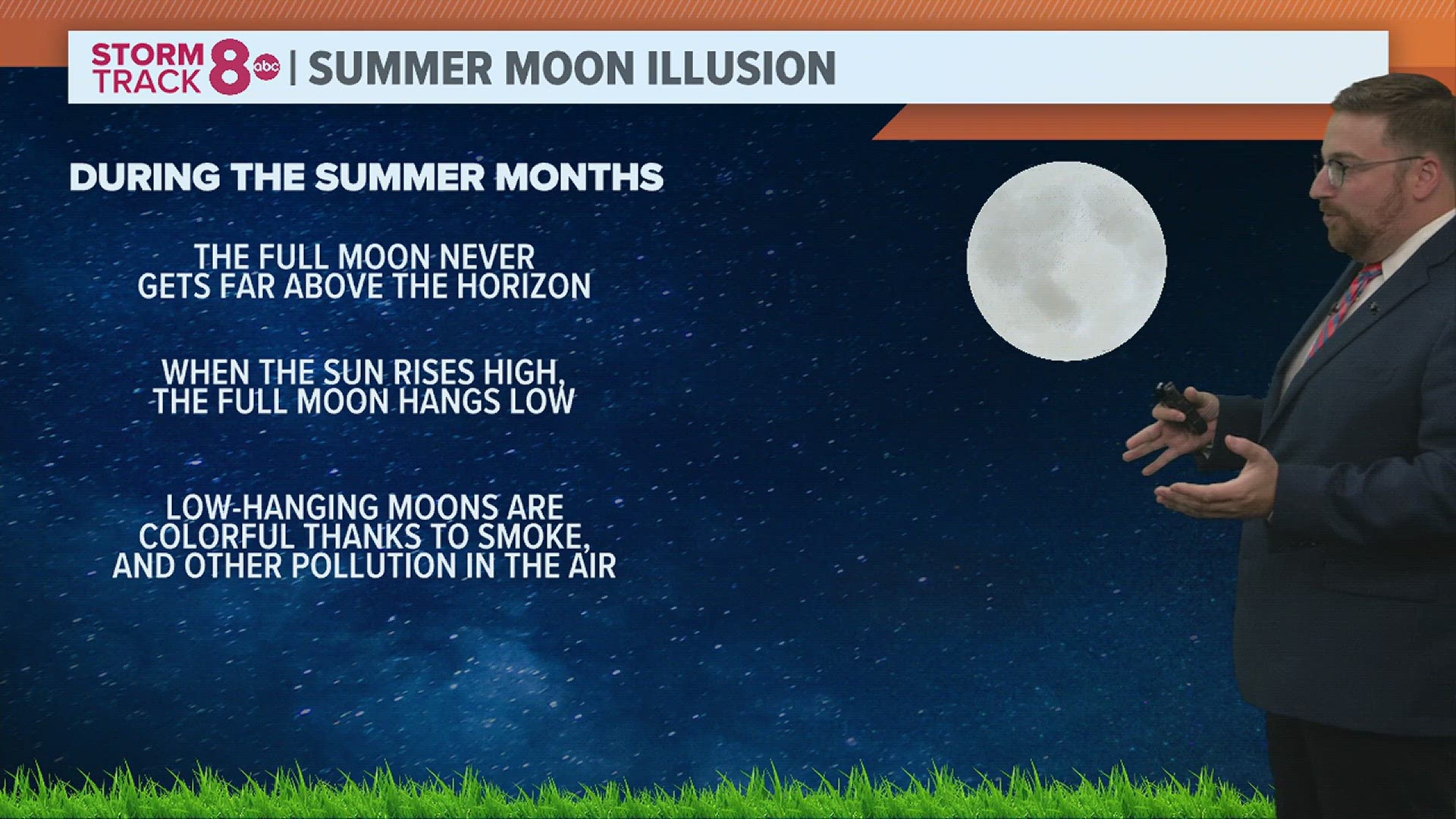 Here's why the moon appears larger, brighter, and more colorful during the summer months.