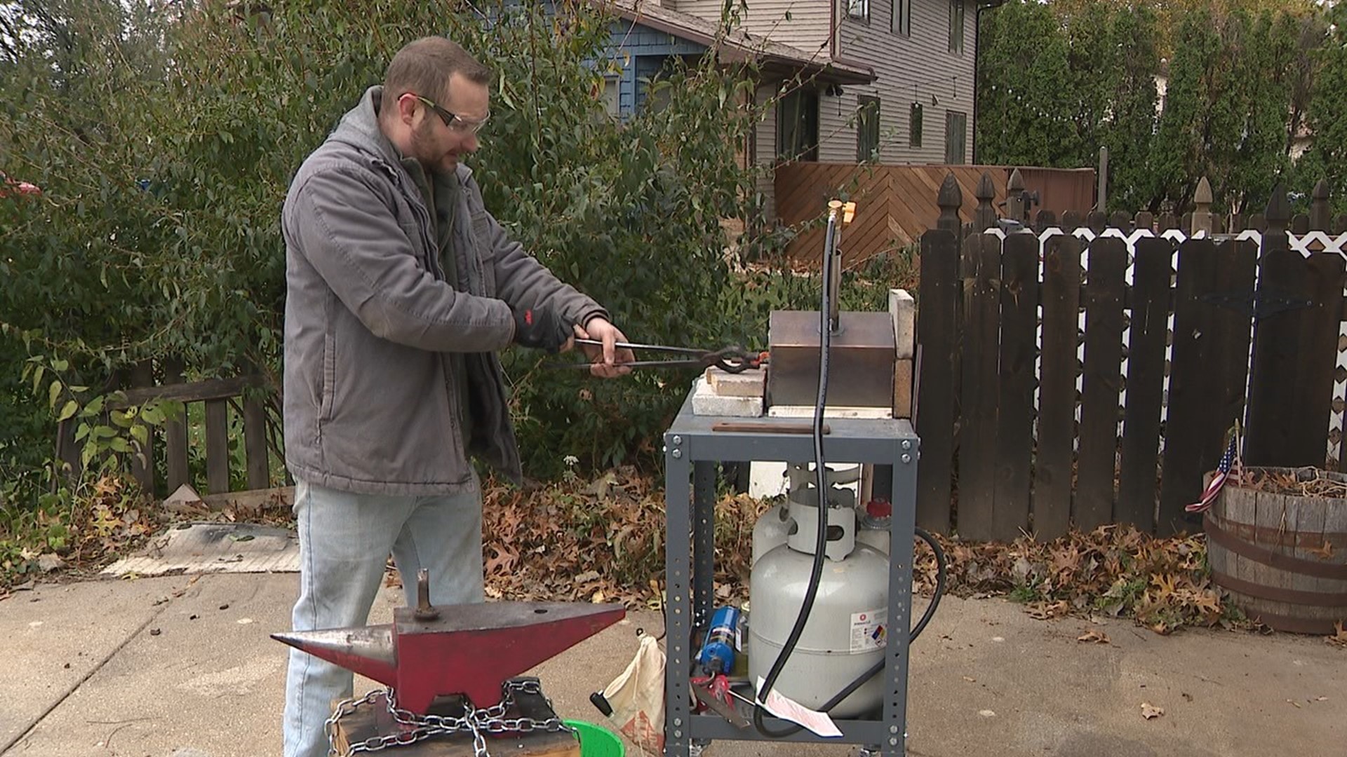 Clinton Merritt founded Second Chance Forge with the goal to provide free blacksmithing classes to veterans, active military personnel and first responders.