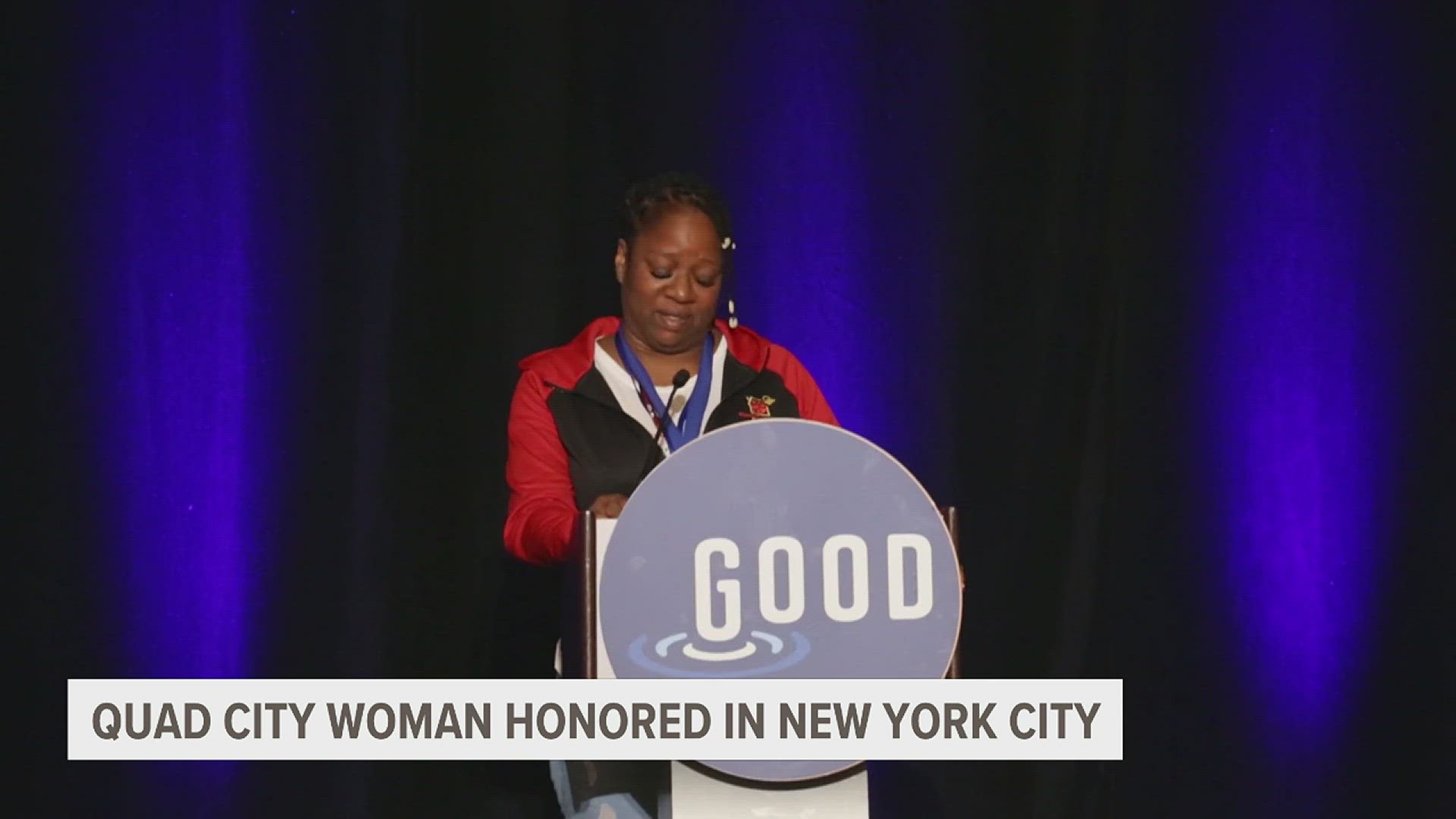 Luekinna Hodges was honored for her work with survivors of domestic violence.