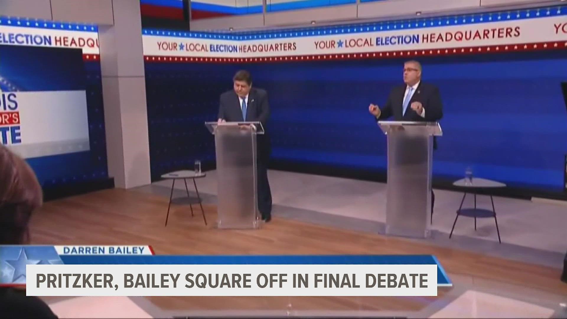 The debate heavily focused on crime as polls report the incumbent governor leading by 15 points.