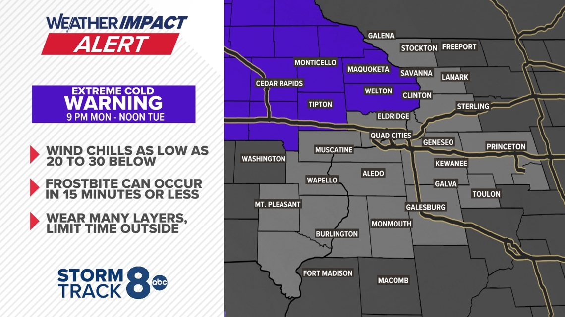 Weather Impact Alert: Dangerous wind chills through Thursday morning ...