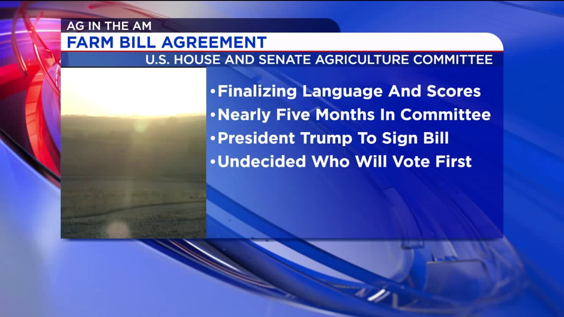 Tentative agreement reached on Farm Bill