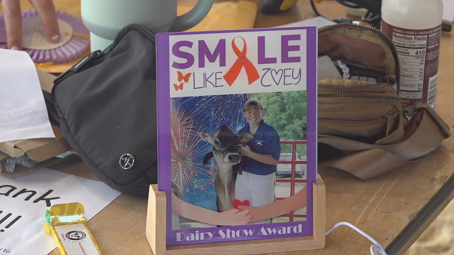 Zoey Carney competed in the dairy cattle shows at the fair before she passed away suddenly from leukemia. Her legacy lives on through a special award.