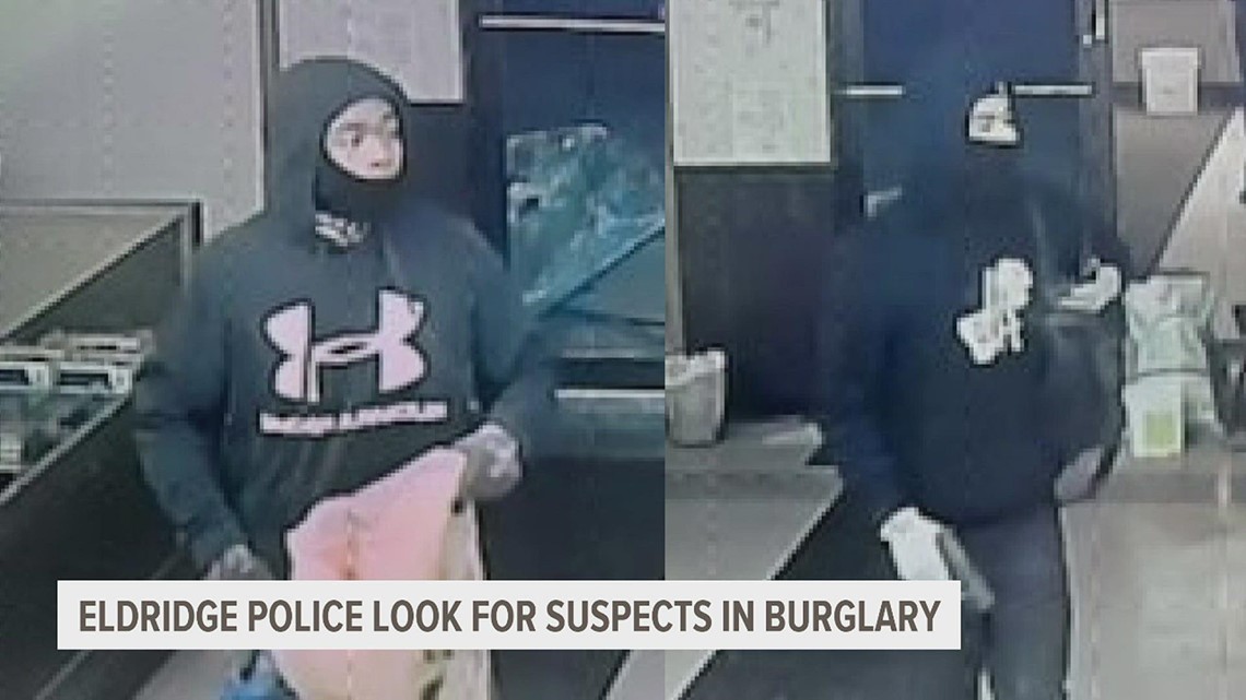 Eldridge Police Have you seen these two gun store burglars?