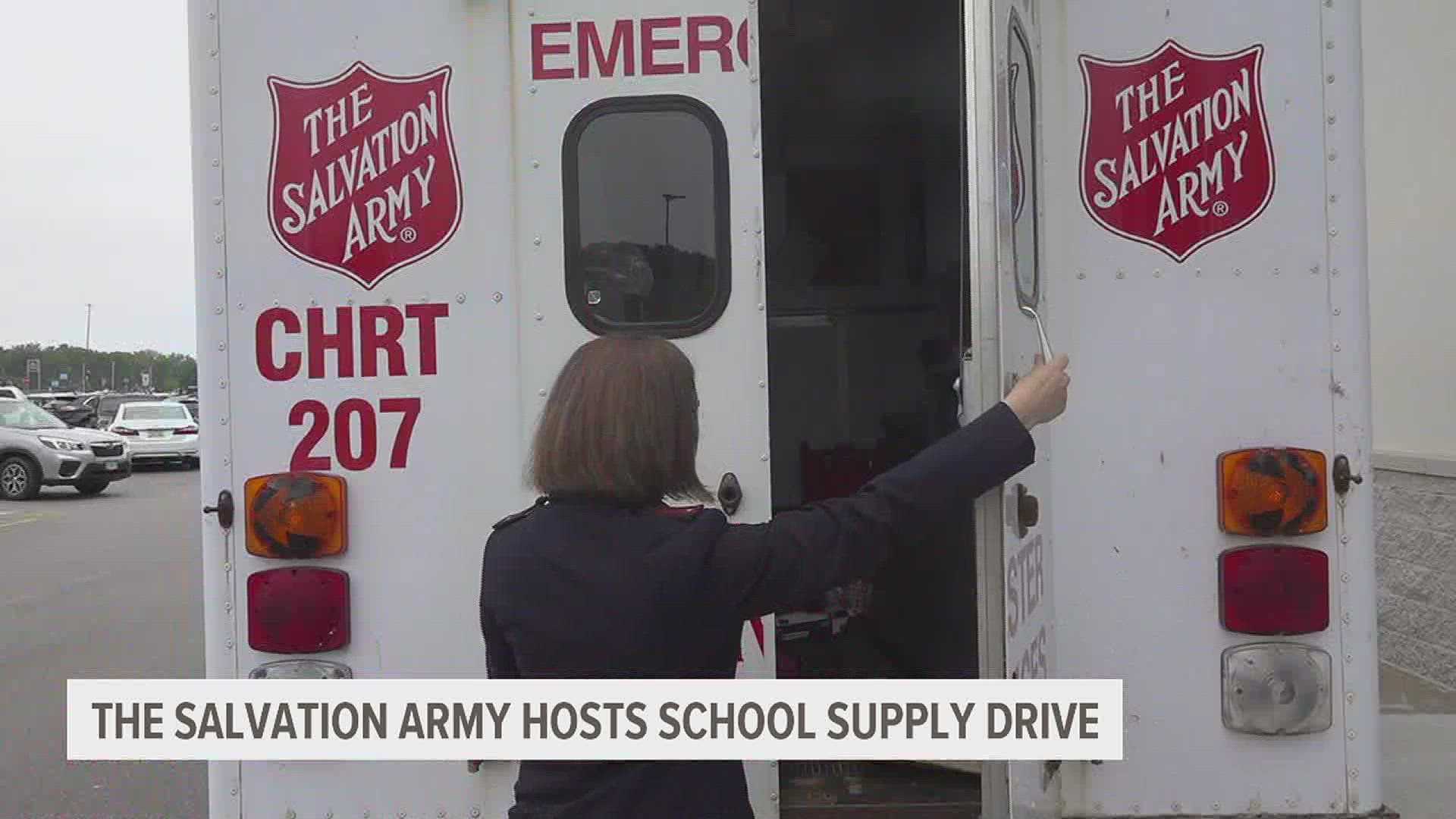 The group's "Stuff the Bus" campaign aims to provide low-income families with school supplies with donation drives taking place at Quad City area Walmart locations.