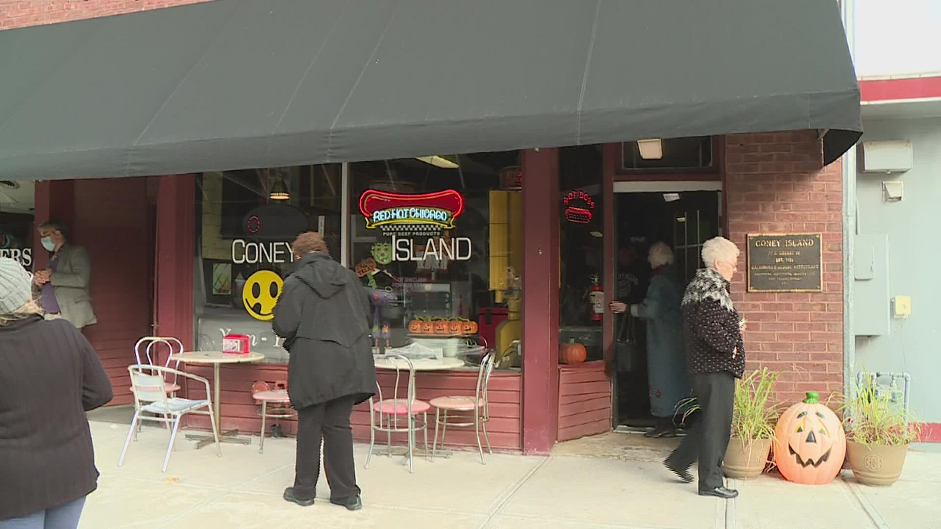 Galesburg historical Society recognized Coney Island restaurant for their centennial anniversary.