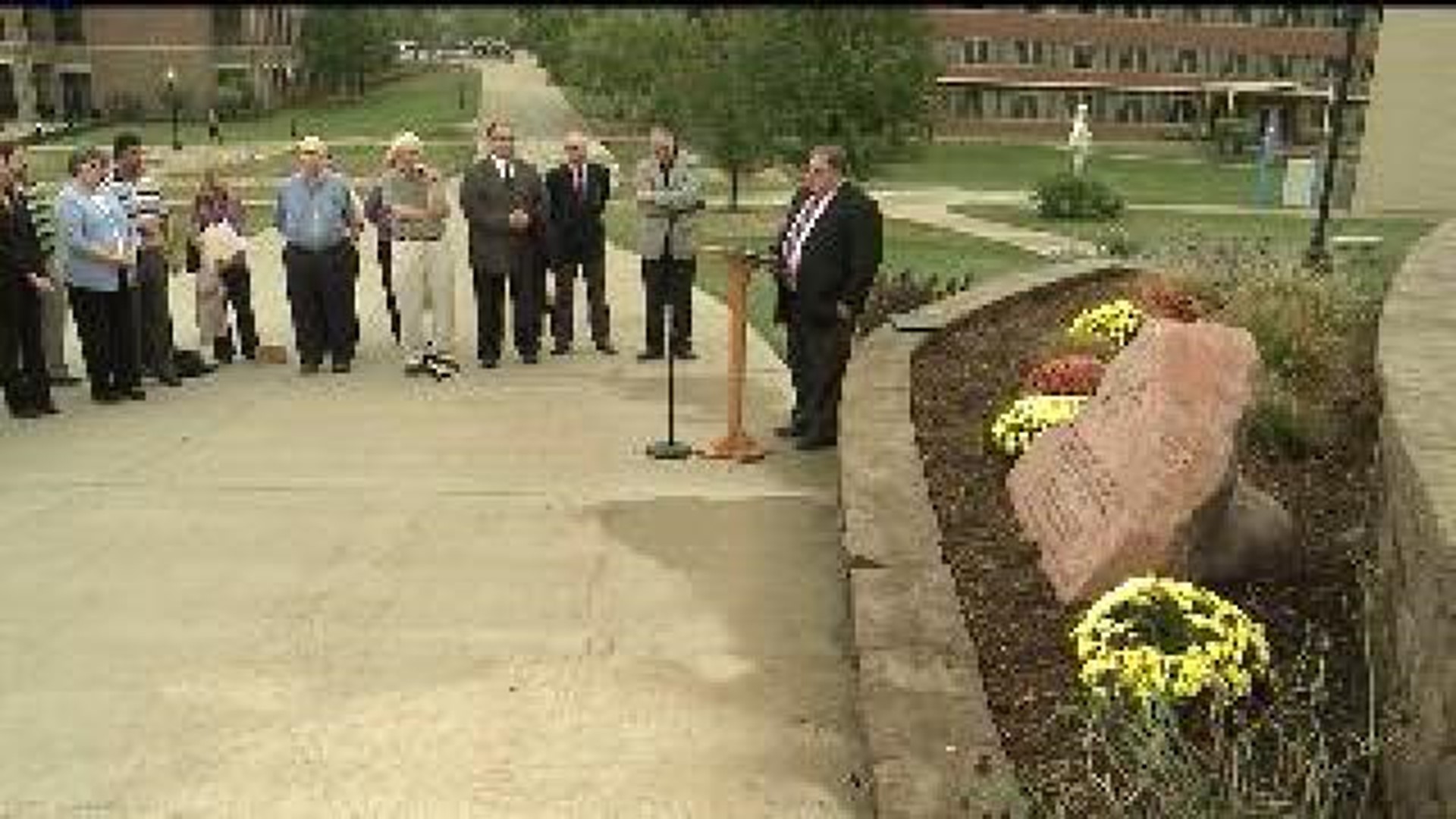 Monument dedicated at St. Ambrose in Davenport