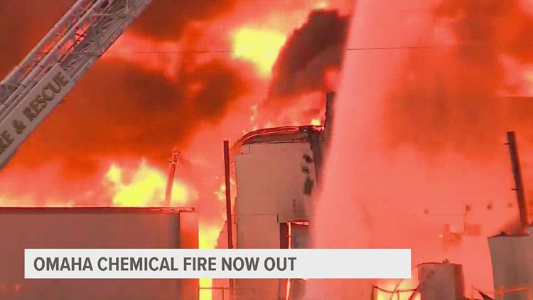 Nebraska chemical plant catches fire Monday night