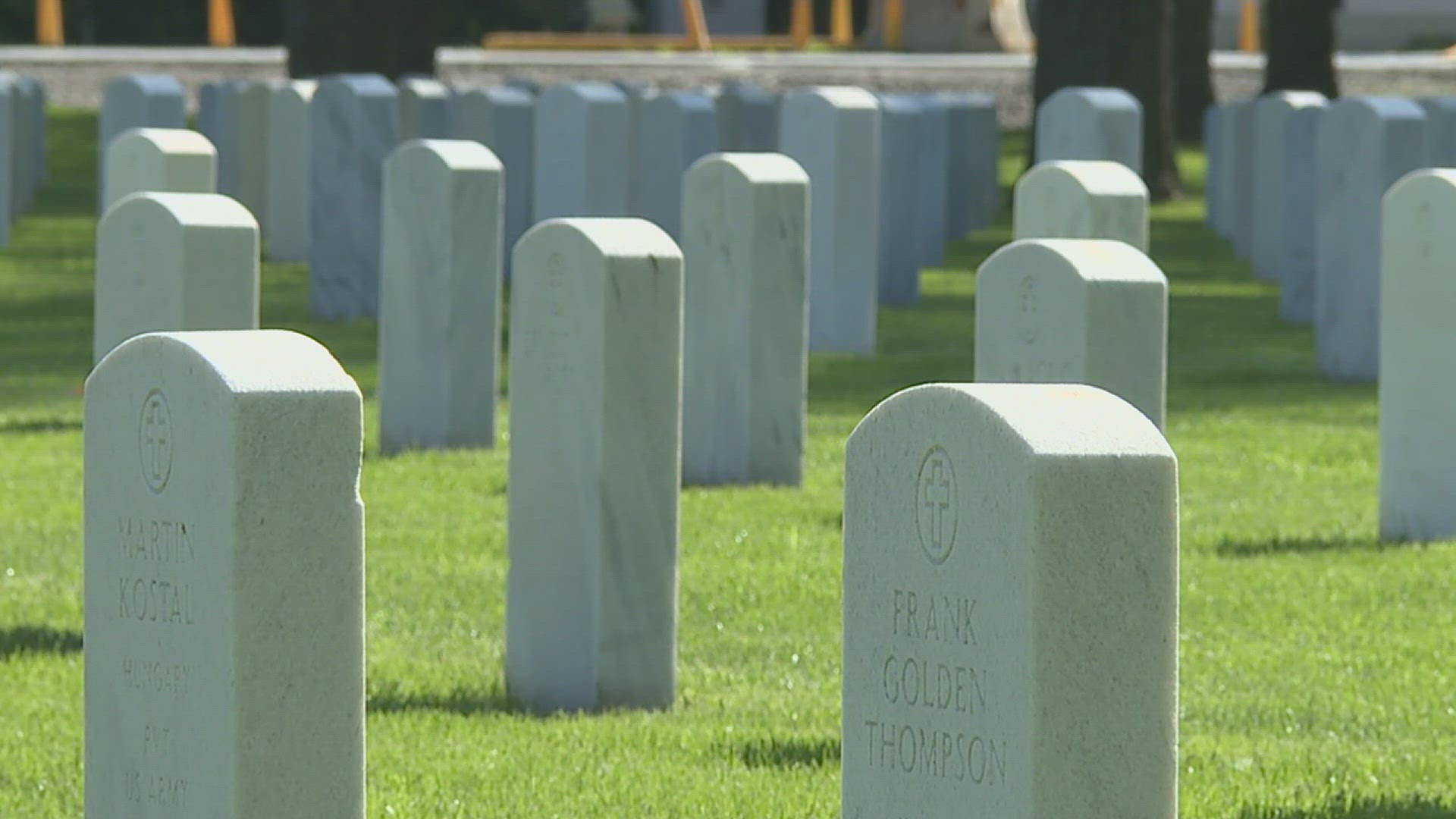 Twice a year, contractors will power wash and brush nearly 30,000 headstones on the Rock Island Arsenal.