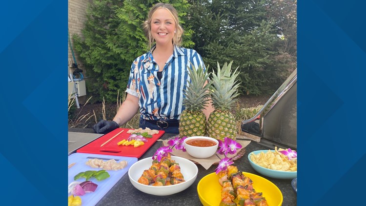 Grillin' on the patio: Cavort QC makes sweet and sour chicken kabobs