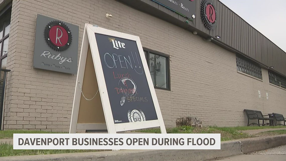 Davenport businesses hope to receive support during flood