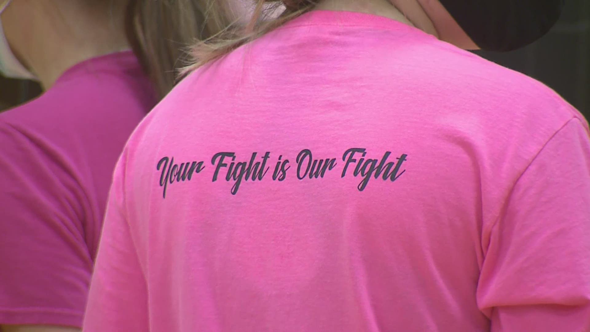 The Erie-Prophetstown Volleyball team rally's for a cause after several mothers have or are battling breast cancer.