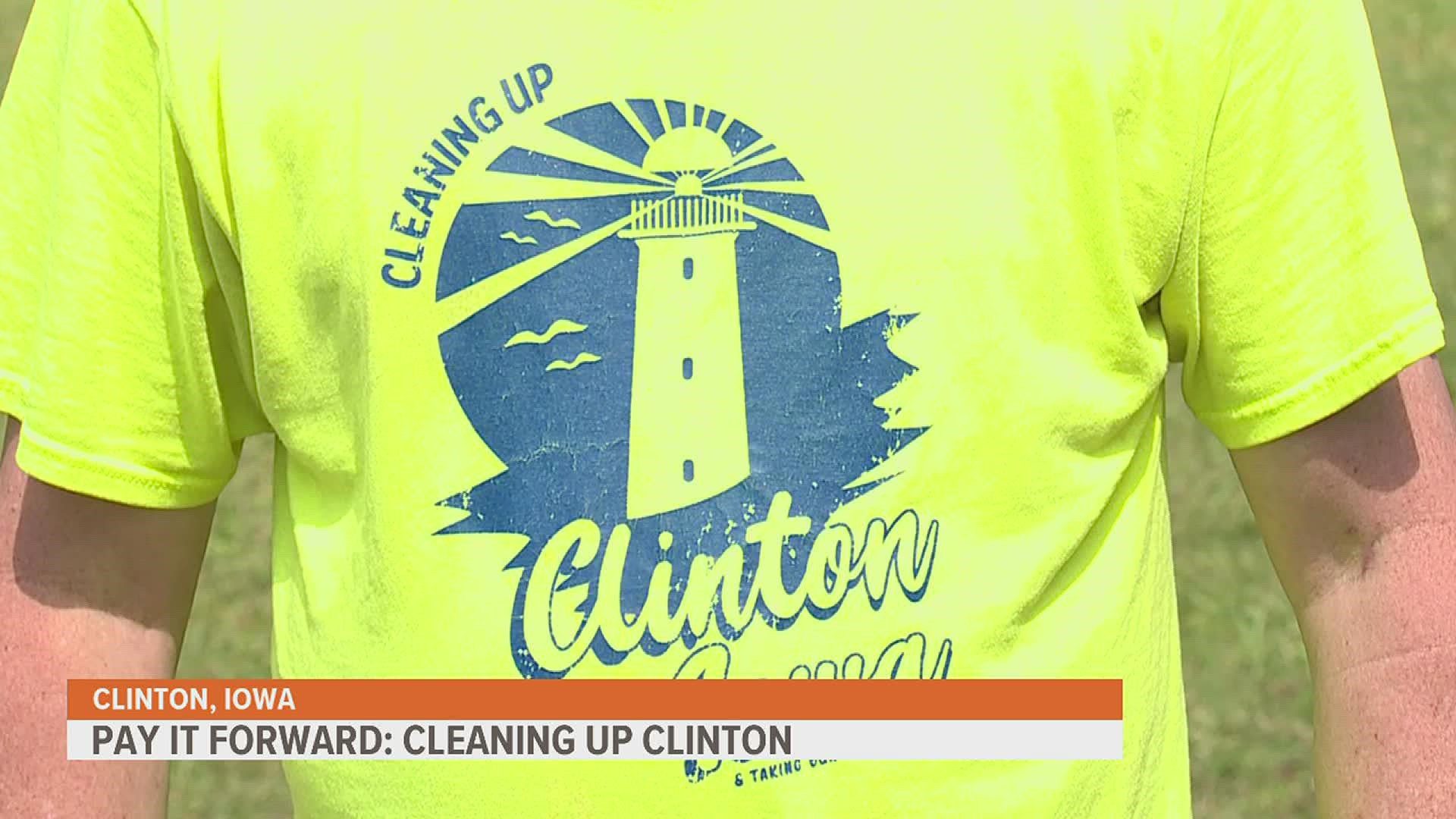 A Clinton woman started a group called "Cleaning up Clinton" and helps remove trash from around town. Her incredible work has earned her the Pay It Forward Award.