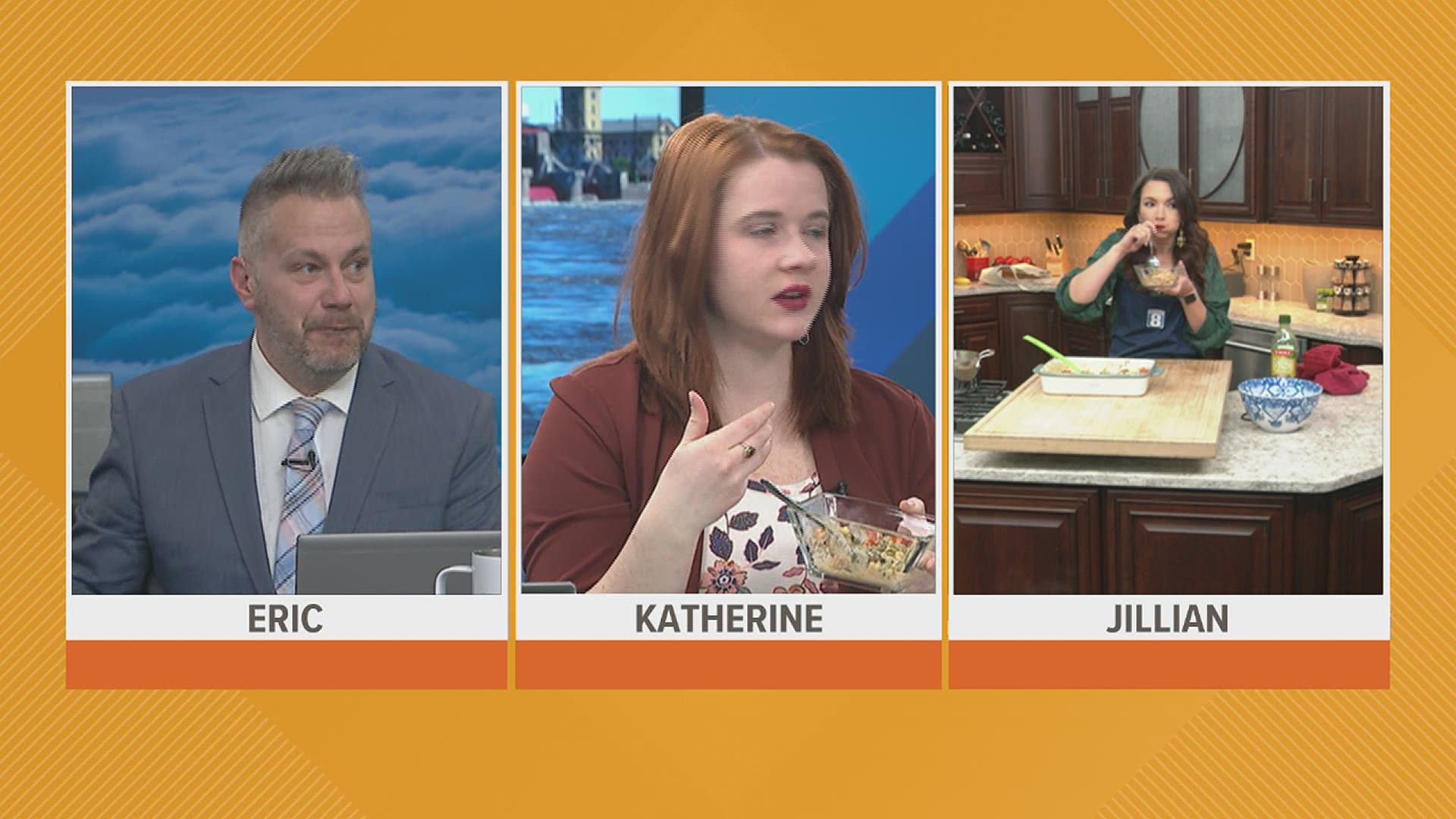Eric, Katherine and Jillian try the results of this weeks Nailed It or Failed It.
