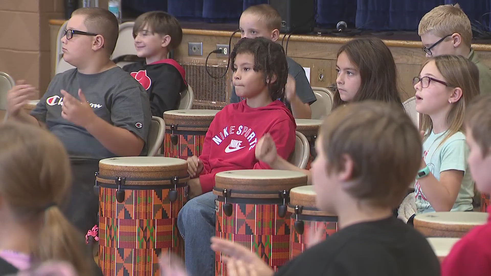 The kids participated in ballet, drumming and more.