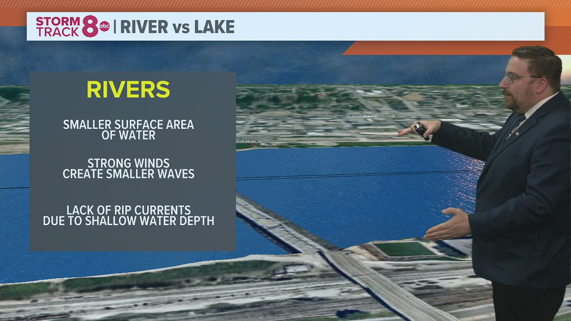 Weather impacts between the Mississippi River and large lakes, like Lake Michigan, are very different.