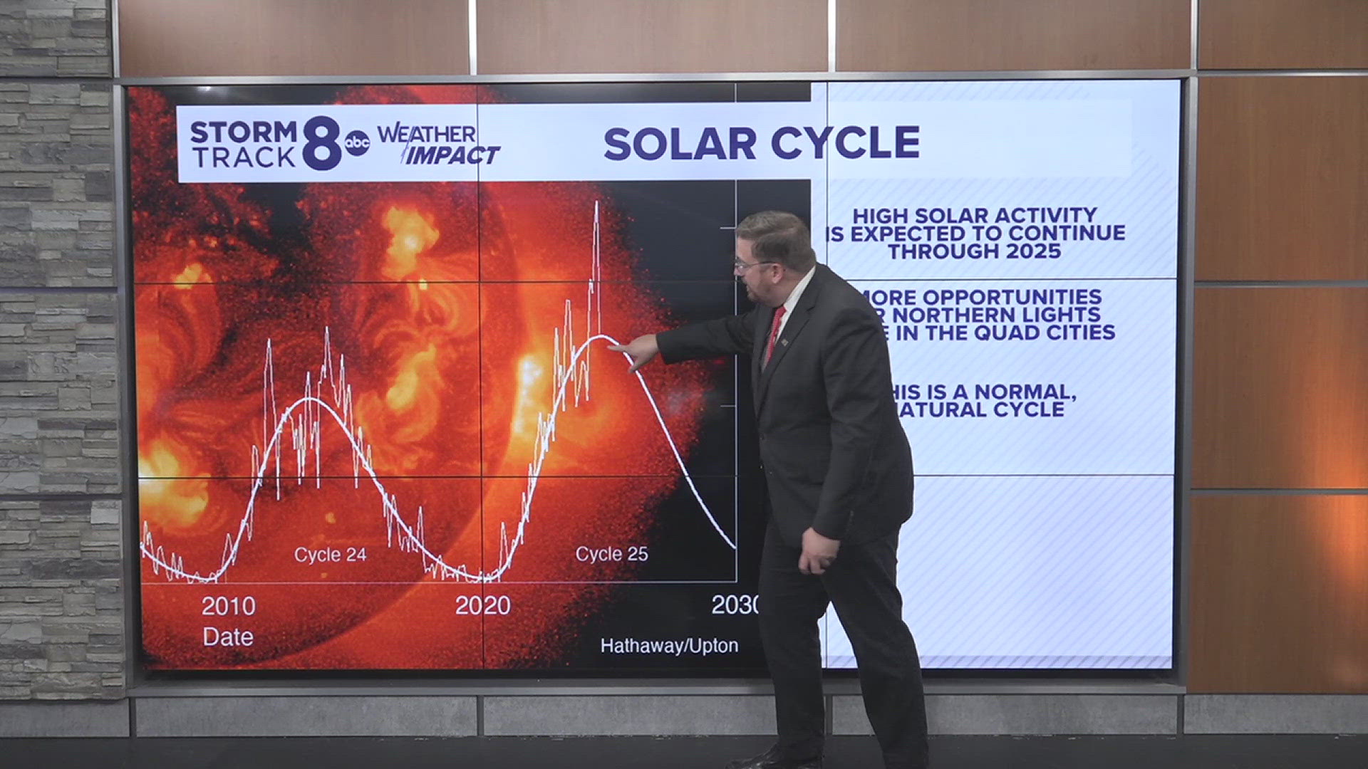 Bonnie from Galesburg, Illinois, asks why we see the Northern Lights more frequently this year.