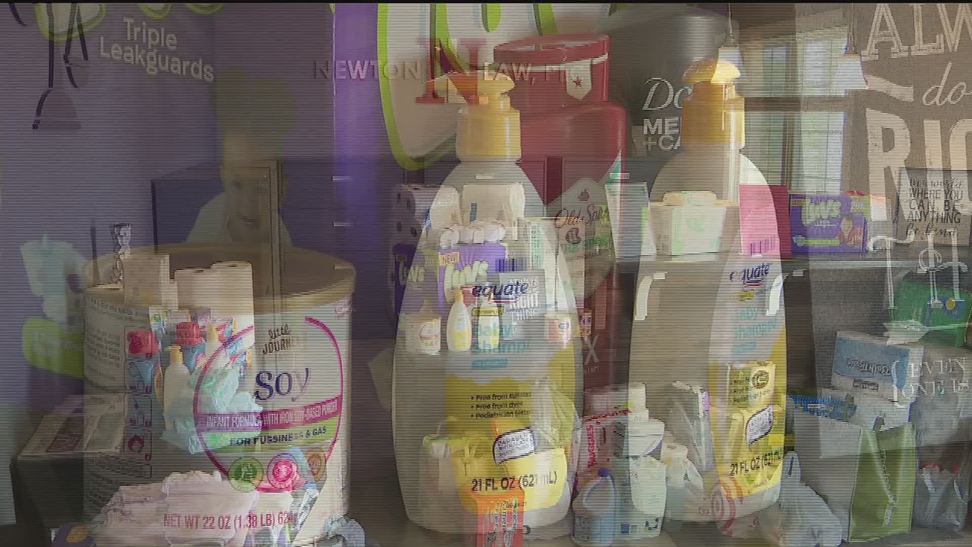 Food, hygiene products, baby supplies, cash and clothing were all part of the items donated to a Quad Cities supply drive for Cedar Rapids residents.