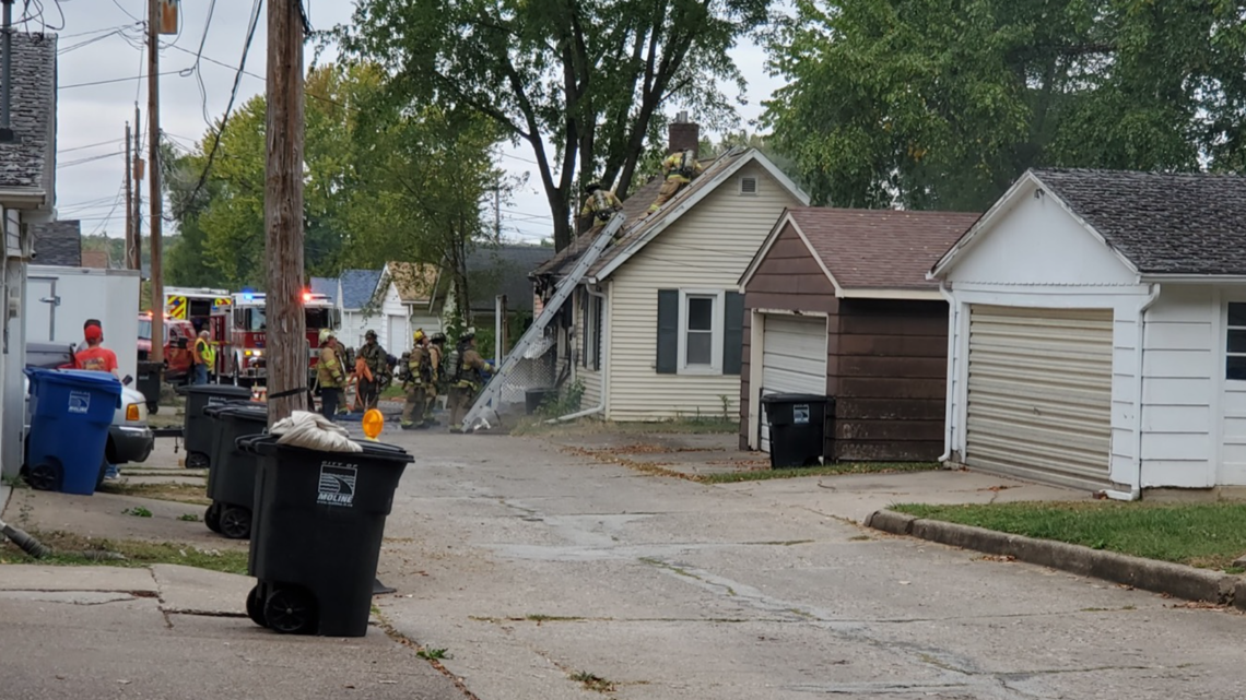 House fire in Moline, Monday, Oct. 4