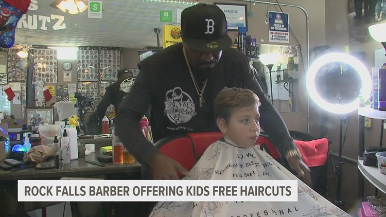 Rock Falls barber gives children-in-need free haircuts