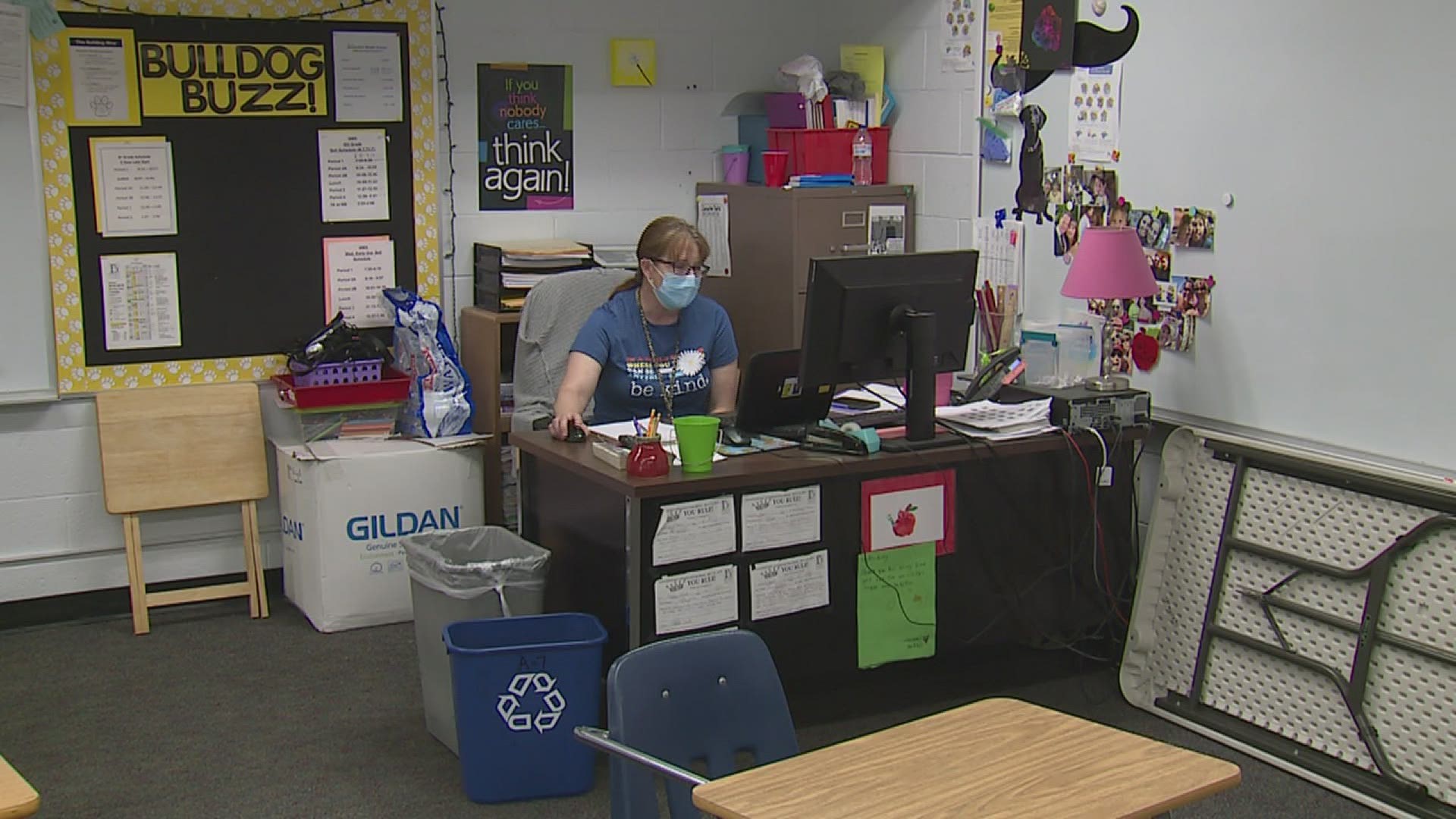 A Bettendorf Middle School teacher with a heightened workload is getting help with supplying her students.