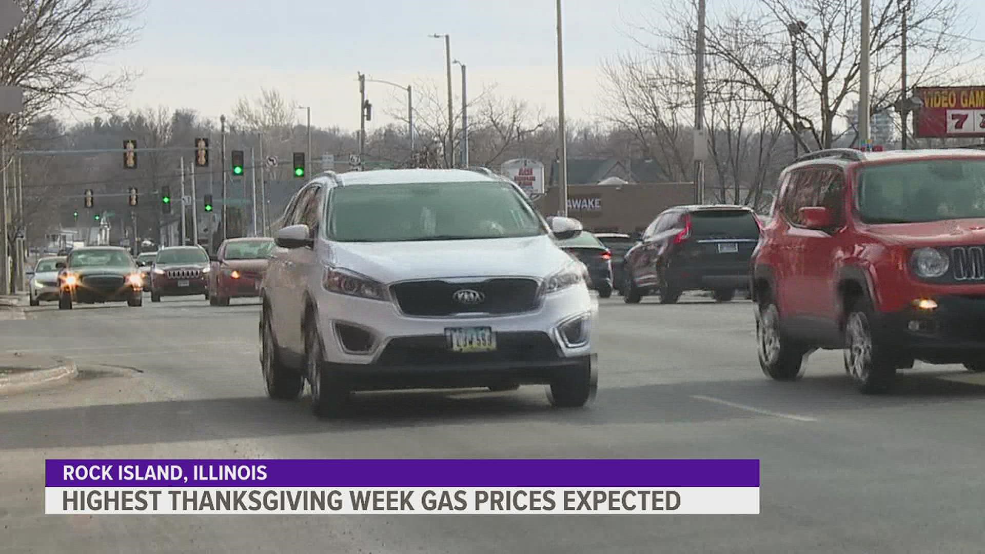 Even as gas prices continue to decrease, AAA officials predict that the 2022 Thanksgiving travel season will be the most expensive they've ever seen.