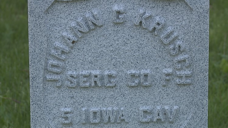 Veterans buried in unmarked graves in Davenport's City Cemetery identified