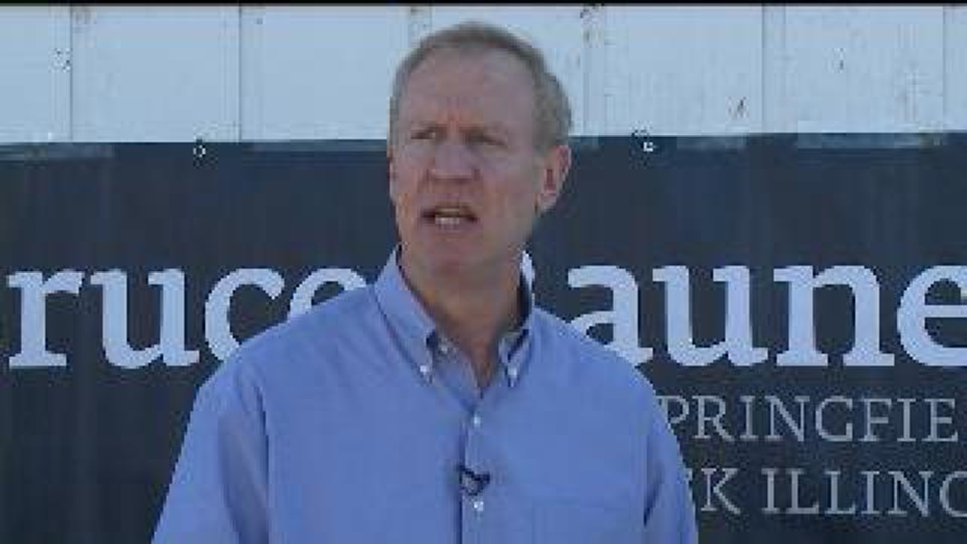 Governor candidate Bruce Rauner stops in QC