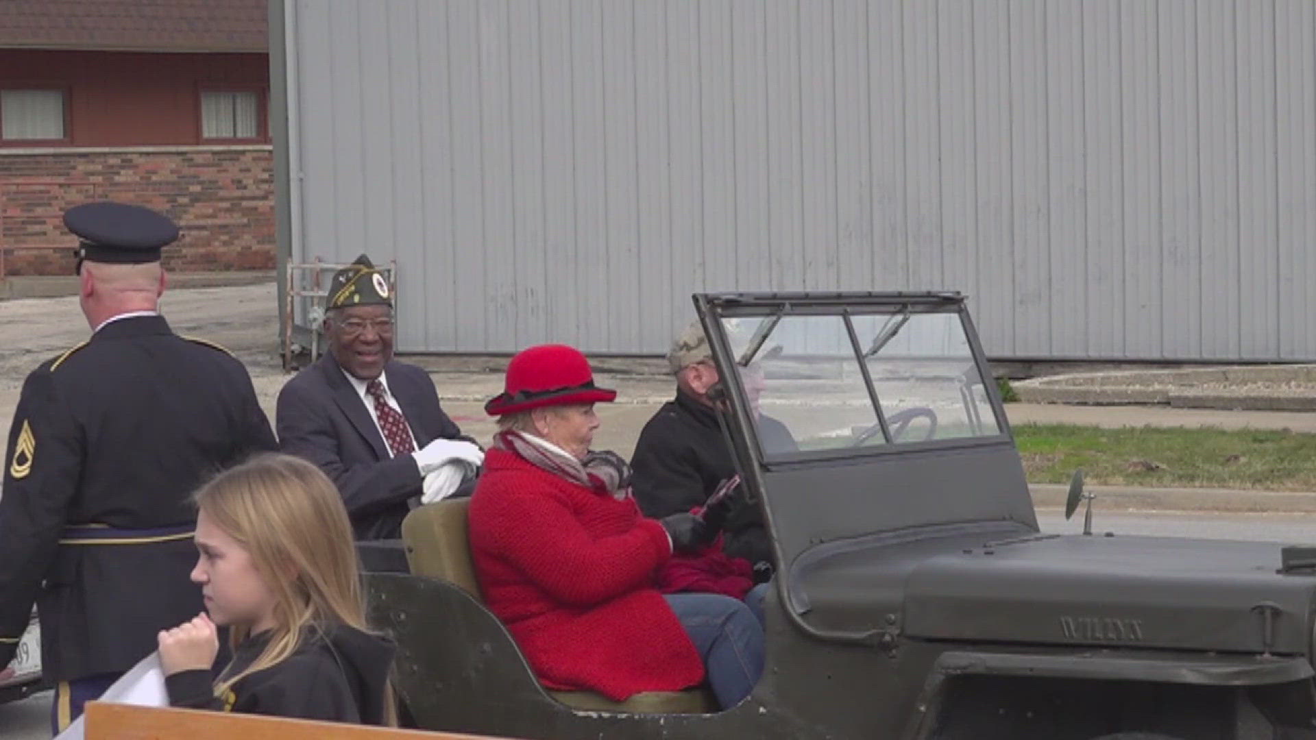 Lomac Payton is a Korean War veteran who served as Galesburg's grand marshall during their annual Veteran's Day Parade.