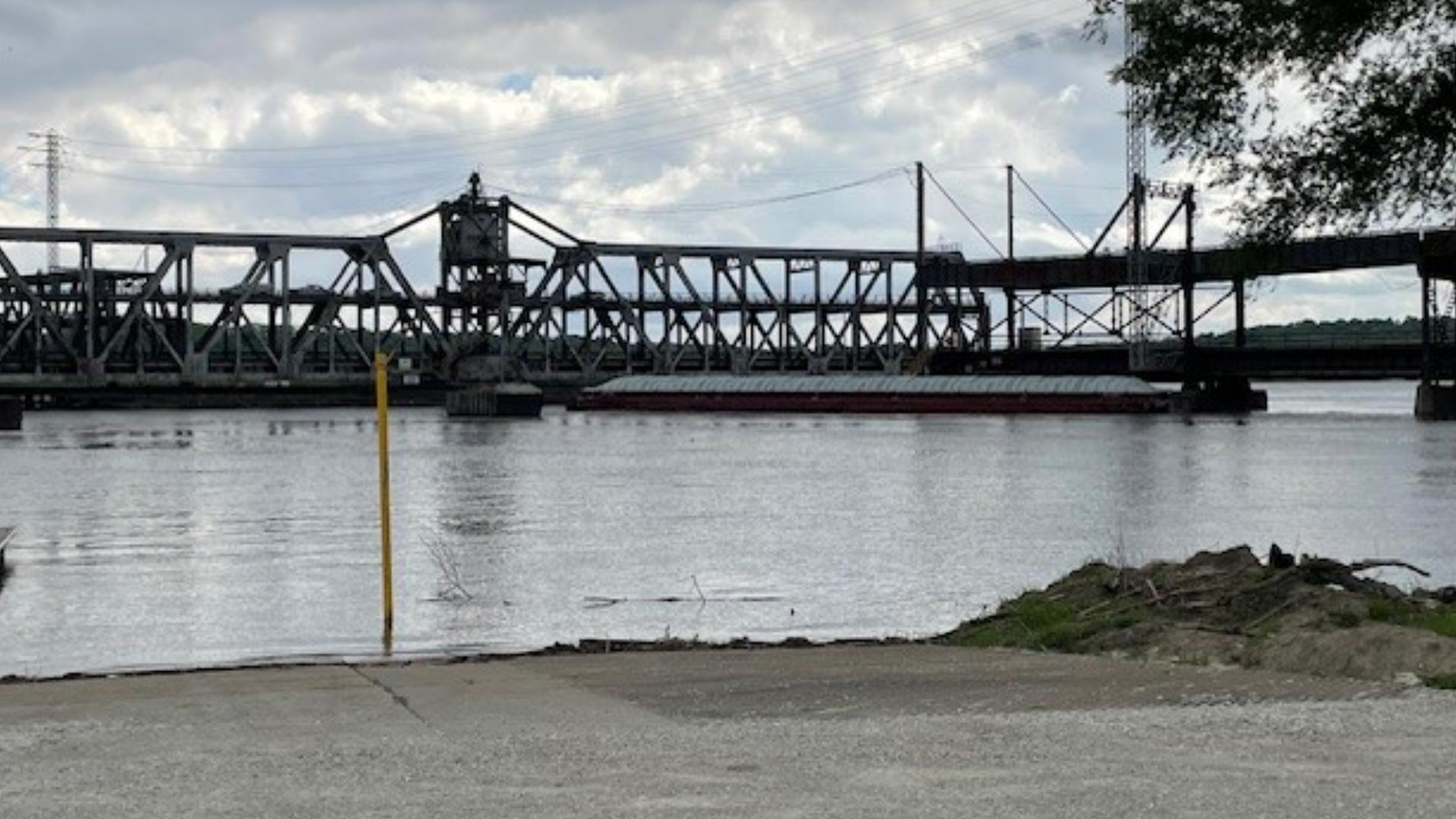 Fort Madison Bridge was struck by a barge on Thursday, May 9.