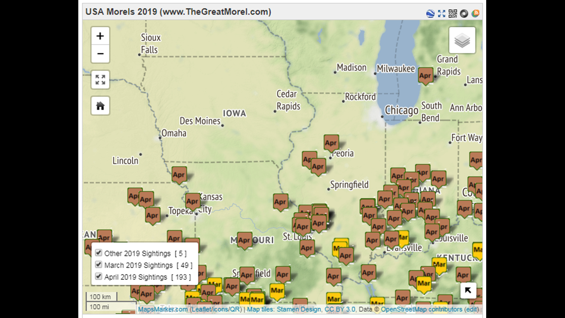 Morel Mushroom Progression Map 2025 - Agnes Mercie