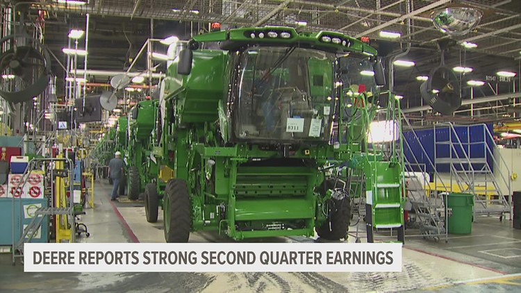 Deere & Co. reports more than $2B in net income for 2nd quarter
