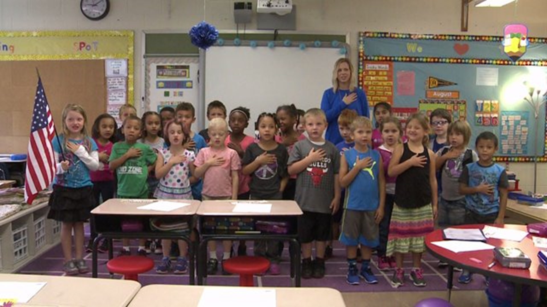 The Pledge from Miss Moorman`s class at Thomas Jefferson Elementary School