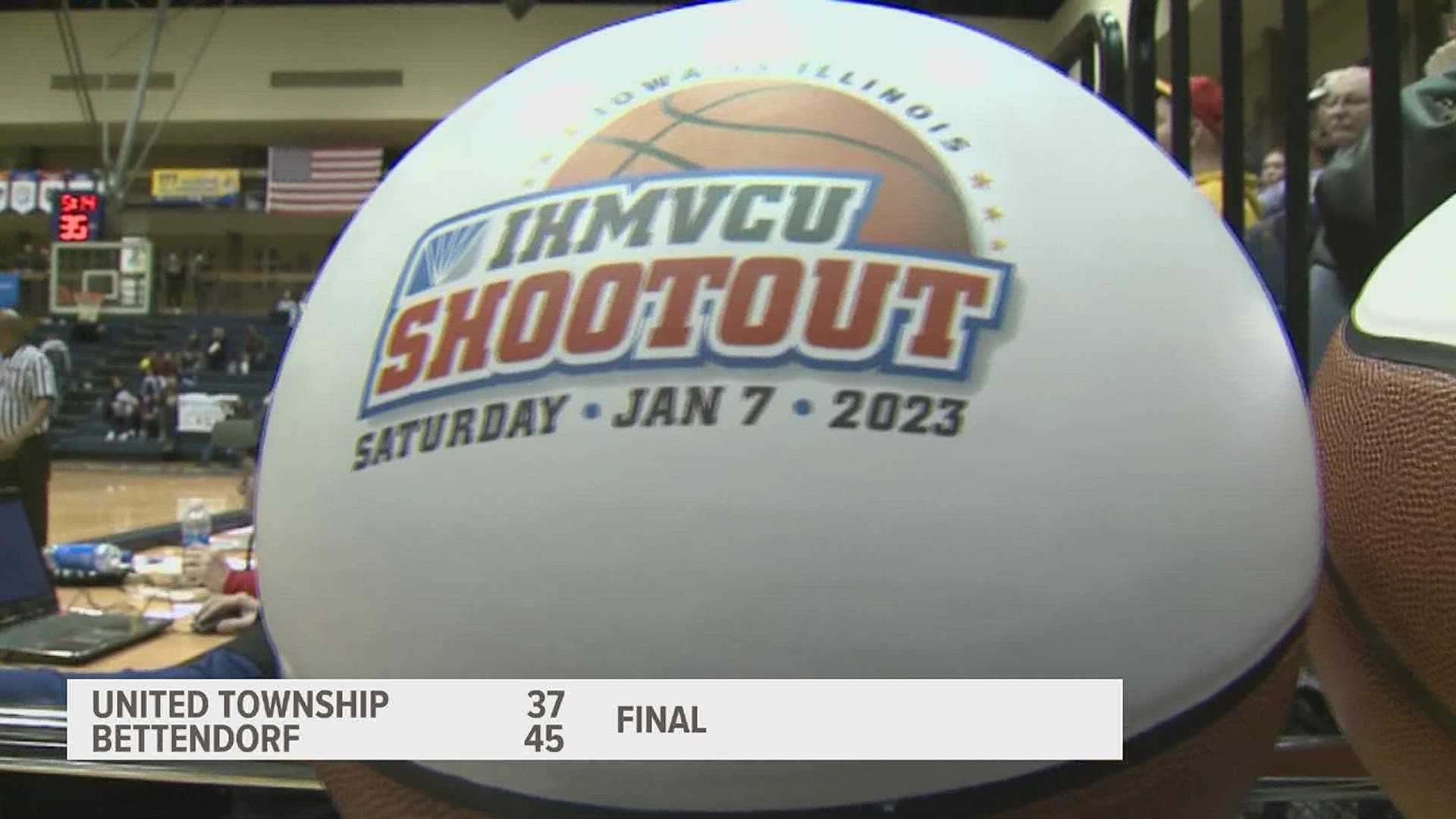 High School Girls Basketball teams battle in the IHMVCU Girls Shootout.