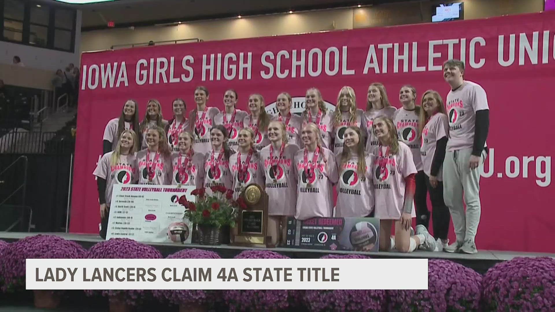 It's the first time the Lady Lancers have claimed a state title in almost 40 years.