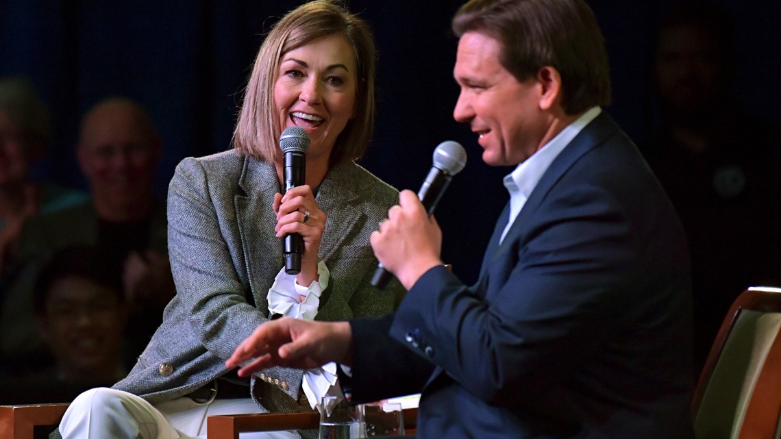 GOP's DeSantis, Iowa Gov. Reynolds visit Davenport - Vimarsana News